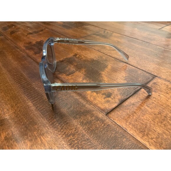 Zadig & Voltaire SZV336V 52-20 Opaque Blue Sunglasses Logo Signature w/ Dust Bag